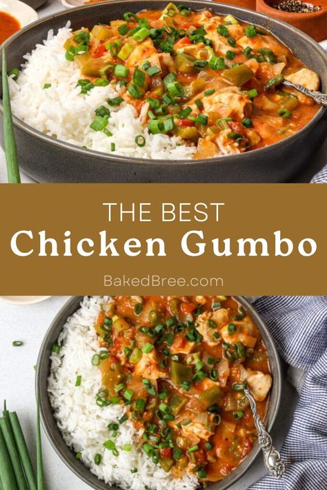 Add some zest to your weeknight dinner with Chicken Gumbo Recipe: a stovetop dinner full of flavor and warmth! Gumbo Soup Recipe Crockpot, Crockpot Chicken Gumbo, Cajun Chicken Gumbo, Pork Gumbo Recipe, Easy Chicken Gumbo, Chicken Gumbo Recipe Crockpot, Easy Gumbo Recipe Simple, Easy Chicken Gumbo Recipe, Healthy Gumbo Recipe