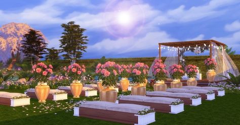 Sims Wedding, Minecraft Starter House, Roblox Studio, Lotes The Sims 4, Starter House, The Sims 4 Lots, San Myshuno, Birthday Party Venues, Minecraft City