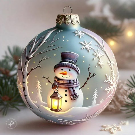 Christmas Painted Ornaments, Ornaments To Paint, Painted Christmas Balls, Christmas Pebble Art, Handpainted Christmas Ornaments, Fancy Christmas Ornaments, Christmas Painting Ideas, Christmas Ornament Ideas, Beautiful Christmas Cards