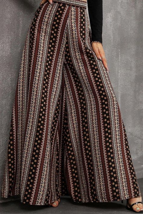 Plazoo Outfit Western, Plazoo Outfit, Palazzo Pants Outfit Indian Casual, Palazzo Pants Outfit Casual, Plazo Outfits, Printed Plazo, Pants Patterns, Plazo Pants, Palazzo Pants Outfit