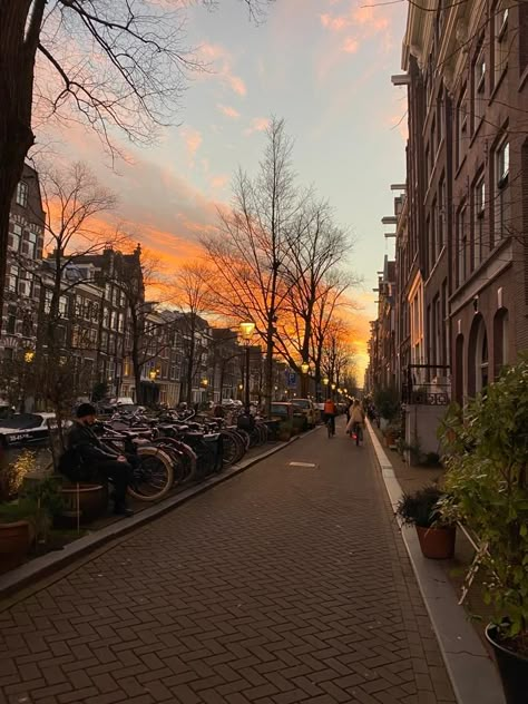 Amsterdam canals city center sunset golden hour Amsterdam In Autumn, Amsterdam Winter Aesthetic, Amsterdam November, Amsterdam In Winter, Amsterdam Autumn, Amsterdam Sunset, Stolen Pics, Amsterdam Winter, Living In Amsterdam