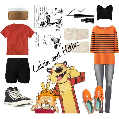 Calvin And Hobbes Halloween, Subtle Halloween Costumes, Calvin And Hobbes Costume, Comic Party, Couples Cosplay, Christian Birthday, Literary Characters, Hallowen Costume, Diy Halloween Costume