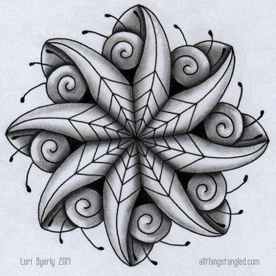 Flower Stencil Patterns, Zentangle Inspiration, Zentangle Flowers, 3d Panel, Zentangle Doodle, Flower Drawing Tutorials, Zentangle Artwork, Flower Graphic Design, Rangoli Borders