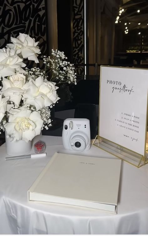 Wedding Welcome Table Polaroid, Table Allocation Wedding, Stand Up Wedding Reception, Bridal Shower Polaroid Station, Picture Table Wedding, Welcome Table Wedding Entrance Ideas, Wedding Entrance Table Decor, Wedding Picture Board, Wedding Polaroid Station