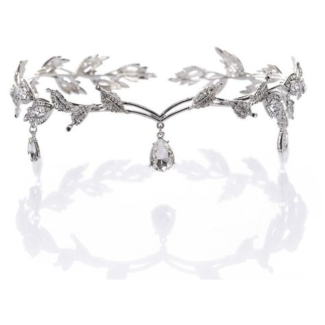 Remedios Elegant Rhinestone Leaf Wedding Headpiece Headband Bridal... ($16) ❤ liked on Polyvore featuring accessories, hair accessories, rhinestone hair accessories, tiara headband, rhinestone tiara, headband crown and bridal headbands Wedding Tiara Headband, Wedding Crown Tiara, Bridesmaid Headpiece, Tiara Hair, Crystal Bridal Tiaras, Headband Bridal, Crown Tiara, Crystal Headpiece, Rhinestone Tiara