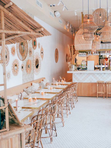 The Dreamiest Amsterdam Restaurant | Erika Carlock | Bohemian lifestyle + design blog Bohemian Style Restaurant Interior Design, Boho Style Bar Restaurant, Boho Theme Restaurant, Boho Restaurant Interior Design, Boho Beach Restaurant, Restaurant Concept Ideas, Bohemian Restaurant, Boho Restaurant, Amsterdam Restaurant