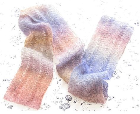 Free Pattern: Simple Mohair Scarf – Minimi Knit Design Mohair Scarf Knitting Patterns Free, Mohair Scarf Pattern, Yarn Projects Crochet, Braided Scarf, Mohair Scarf, Knitting Patterns Free Scarf, Mohair Knit, Pattern Simple, Shawl Knitting Patterns