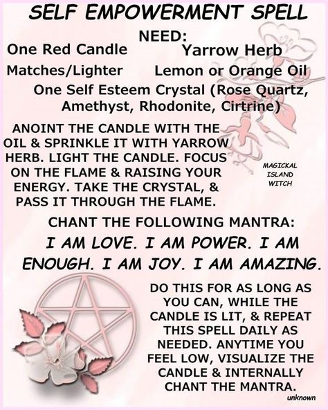 Empowerment Spell, Candle Magick Spells, Beauty Spells, Good Luck Spells, Tea Labels, Easy Spells, Luck Spells, Magick Spells, Candle Magick