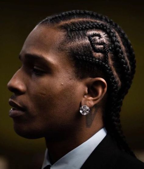 Asap Rocky Hair, Asap Rocky Braids, Cornrow Braids Men, Boy Braids Hairstyles, Cornrow Hairstyles For Men, Pretty Flacko, Braids For Boys, Mens Braids, Dread Hairstyles