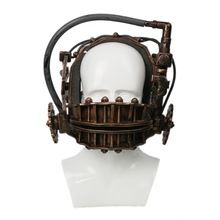 Xcoser SAW Reverse Bear Trap Bronze Soft Resin Mask The Jaw Trap Horror Movie SAW Franchise Trap Halloween Mask Cosplay Props(China) Jill Tuck, Saw Cosplay, Saw Halloween Costume, Reverse Bear Trap, Saw Halloween, Saw Traps, Bear Trap, Cosplay Helmet, Retro Punk