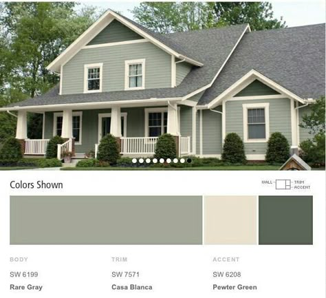 Sage Vinyl Siding House, Sage Green Ranch House Exterior, Light Green Siding, 2023 Exterior House Colors, Sage Green House Exterior, Light Green House, Sage Green House, Green Exterior House Colors, Green House Exterior