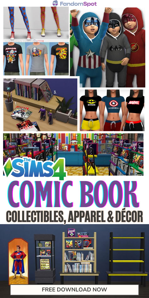 Sims 4 Comic Book Cc, Sims 4 Comic Cc, Sims 4 Marvel Decor, Sims 4 Scooby Doo, Sims 4 X Men Cc, Sims 4 Nerdy Cc, Sims 4 Cc Marvel Decor, Sims 4 Cc Marvel Clothes, Nightwing Sims 4 Cc