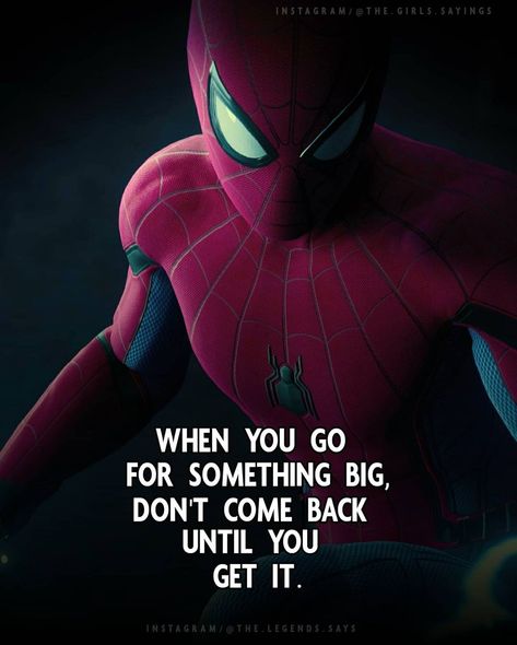 Spiderman Motivational Quotes, Marvel Quotes For Graduation, Spider Man Quotes Inspirational, Marvel Quotes Inspirational, Mcu Quotes, Spiderman Quotes, Iron Man Quotes, Spider Man Quotes, Instant Motivation