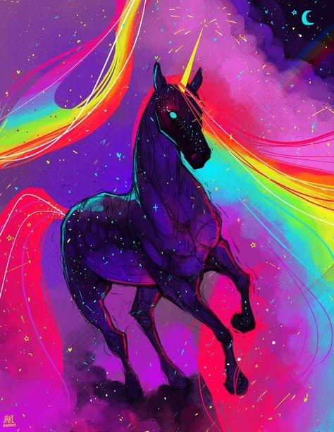 Bright Colors Art, Forget About Me, Art Commissions, Rainbow Magic, Me Photo, Unicorn Art, Trippy Art, Commissions Open, Mythical Creatures