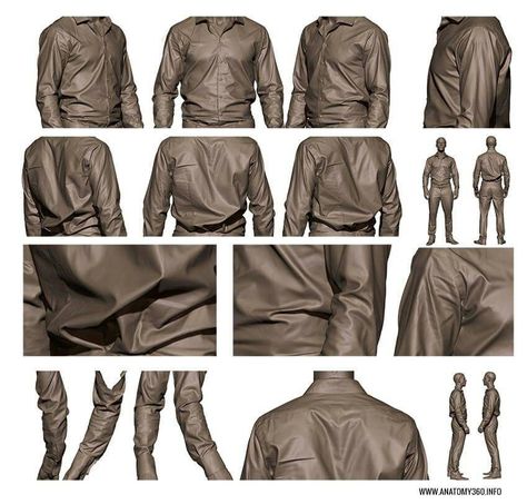 Shirt How To Draw Shirts, Drawing Wrinkles, Zbrush Tutorial, Shirt Wrinkles, Wrinkled Clothes, Digital Sculpting, Suit Pin, Shirt Folding, Figure Reference