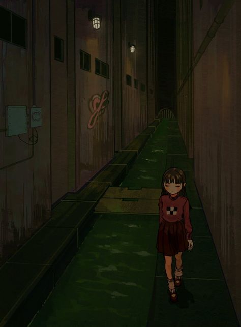 sewers #yume_nikki Best Indie Games, Yume Nikki, Indie Game Art, Maker Game, Dark Images, Hand Drawing Reference, Rpg Horror Games, Night Terror, Scenery Background