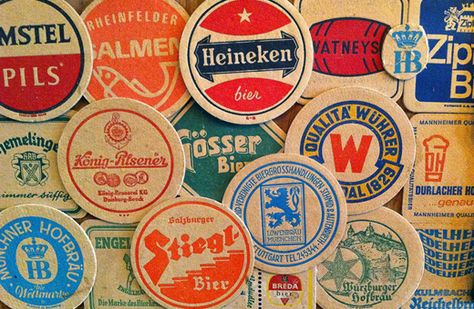 Embroider vintage beer coasters Beer Mat Design, Coasters For Men, Vintage Beer Posters, Bar Coaster Design, Vintage Coaster Design, Craft Beer Advertising, Gym Branding, Craft Beer Design Graphics, Beer Coaster Design