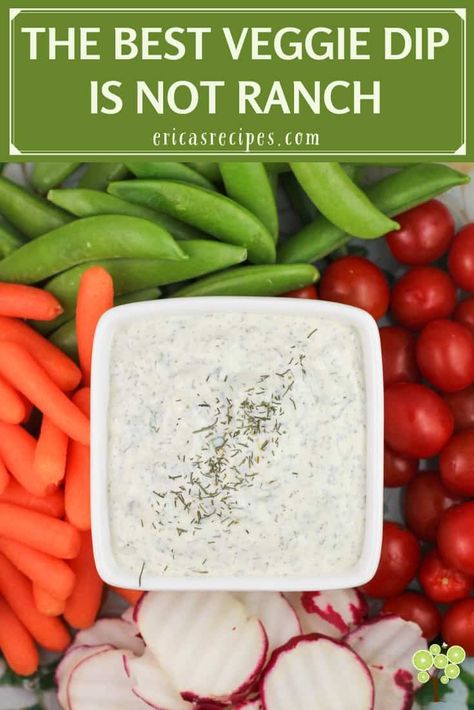 The best veggie dip on the planet is not ranch salad dressing! Nope, the best dip ever for your gorgeous vegetable platter is this creamy herbed dip right here which is hands down THE best. This veggie dip recipe takes just 5 minutes to make, uses simple ingredients, and has the most perfect balance of herb and onion flavors. Best Veggie Dip, Healthy Veggie Dip, Best Dip Ever, Dip For Veggies, Veggie Dip Recipe, Vegetable Dip Recipe, Green Bean Salad Recipes, Best Dip, Vegetable Dips