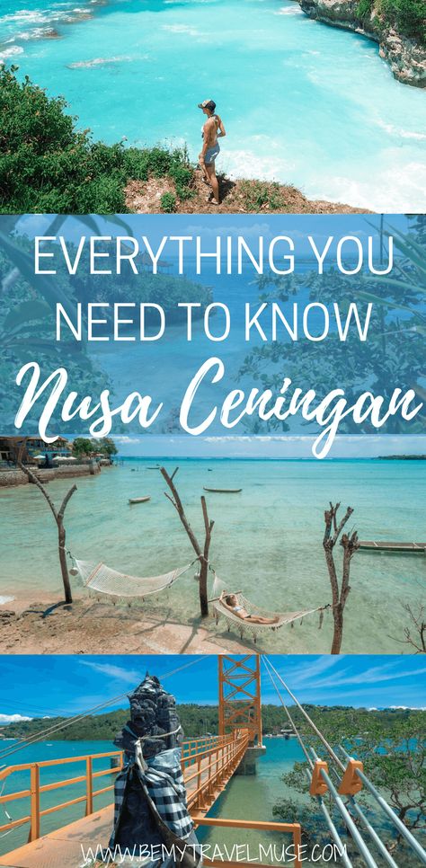 Here is everything you need to know about traveling in Nusa Ceningan, Indonesia! Ceningan is definitely my favorite out of the 3 Nusa Islands, read this post to find out why | Be My Travel Muse | Indonesia Island guide | Nusa islands travel tips Bali Backpacking, Nusa Ceningan, Bali Vacation, Backpacking Asia, Solo Travel Tips, Bali Island, Travel Safety, My Travel, Island Travel