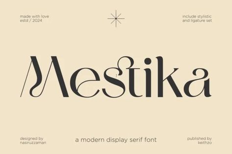 Mestika Sans Serif Font - Download Free Font Organic Fonts, Sans Serif Logo, Elegant Cursive Fonts, Serif Logo, Classy Fonts, Geometric Font, Pixel Font, Trendy Fonts, Stencil Font