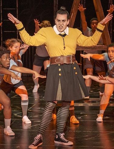 Matilda The Musical Costume, Matilda Musical Costumes, Matilda Set Design, Matilda Makeup, Trunchbull Costume, Matilda Props, Matilda Core, Matilda Costumes, Matilda Jr