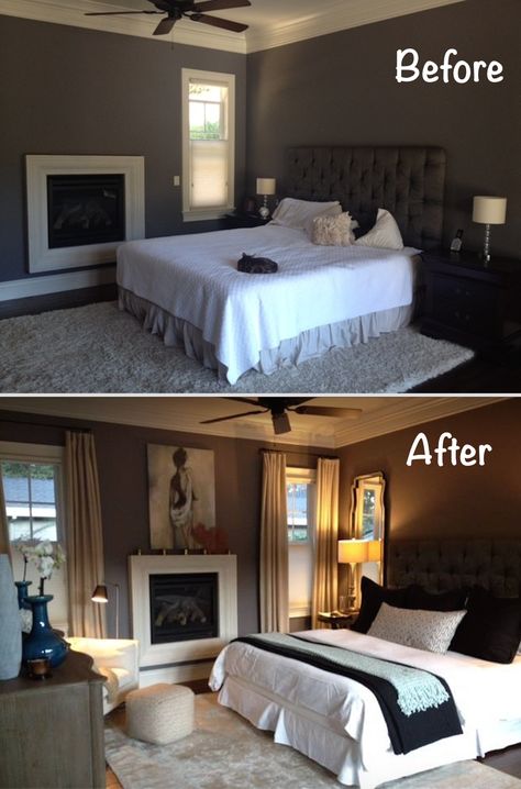 Bedroom Makeover Before and After Transformation 2023 #bedroommakeover #bedroomdecor #bedroomdesign #beforeandafter #interiors #interiordesign #livingroomideas #latestdecorideas Bedroom Makeover Ideas, House Makeovers, Living Room Trends, Makeover Ideas, Master Bedrooms Decor, Remodel Bedroom, Bedroom Styles, My New Room, Home Staging