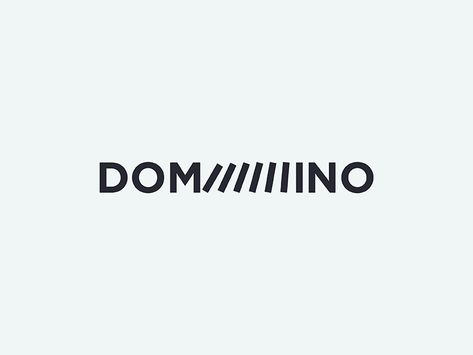 Domino Logo Domino Effect Graphic Design, Domino Graphic Design, Dominos Logo, Logotype Animation, Mo Logo, Domino Design, Animated Logo Design, Musical Logo, Bolt Logo