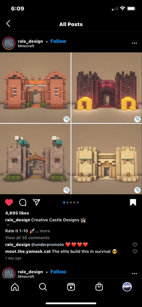 Bulding Minecraft, Minecraft Gatehouse, Minecraft Castle Gate, Minecraft Gate, Minecraft Outdoor, Minecraft Wall, Mc Ideas, Castle Gate, Gate Designs