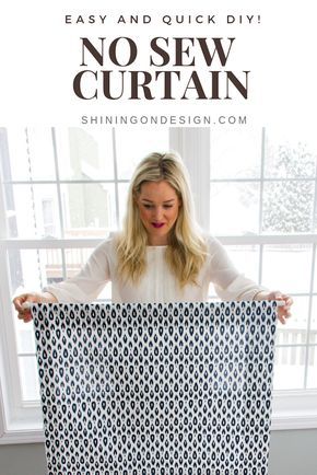 Door Curtains Diy, Window Coverings Diy, Diy Window Shades, Rv Curtains, Sew Curtains, Bathroom Window Curtains, Curtains Diy, Diy Window Treatments, No Sew Curtains