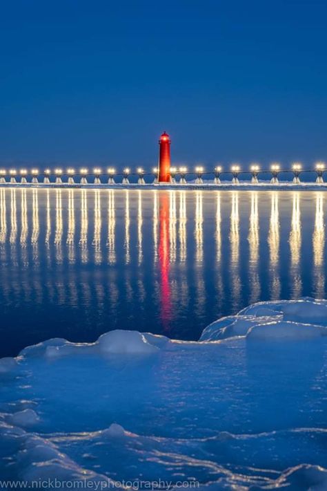 Grand Haven Lighthouses Photography, Lighthouse Pictures, Grand Haven, Light Houses, Winter Wonder, Lighthouse, Michigan, Wonder, Photography