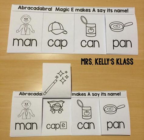 Magic E Lesson Ideas, Teaching Magic E, Sneaky E, Phonics Dance, Magic E Words, Word Work Kindergarten, Silent E, First Grade Phonics, Kindergarten Language Arts