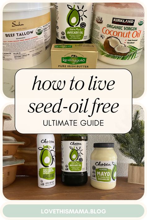 After you eat do you feel pretty lousy? Maybe you should consider eliminating seed oils from your diet! Interested in trying out this new lifestyle but not sure where to start? Check out this ultimate guide to living a seed-oil free life! From tips on how to start to what swaps to make, it's your one stop shop for making this dietary change easy! 
Healthy | New Years resolution | weight loss | avocado oil recipes | seed-oil free recipes | health goals | healthy lifestyle | olive oil recipes |  Seed Oils to avoid | Seed Oil Free Diet | Seed Oil Free | seed oils bad Why Seed Oils Are Bad, What Are Seed Oils, Seed Oils Bad, No Seed Oil Diet, Seed Oils To Avoid, Avocado Oil Recipes, Seed Oil Free, Oils To Avoid, Oil Free Recipes