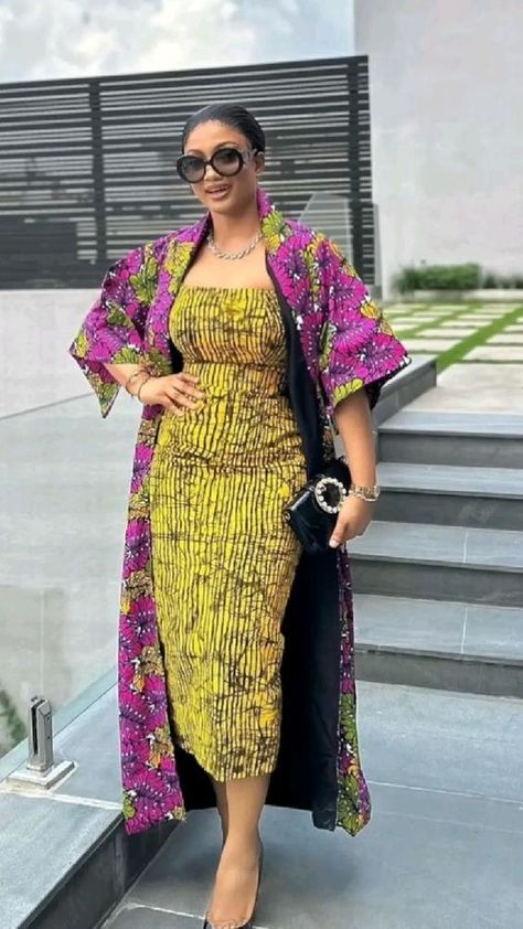 Ankara 2 Piece, Africa Print Dress, Africa Print, Stylish Naija, Modest Dresses Fashion, Dress Wedding Party, Dress Ankara, African Print Dress Ankara, Best African Dresses