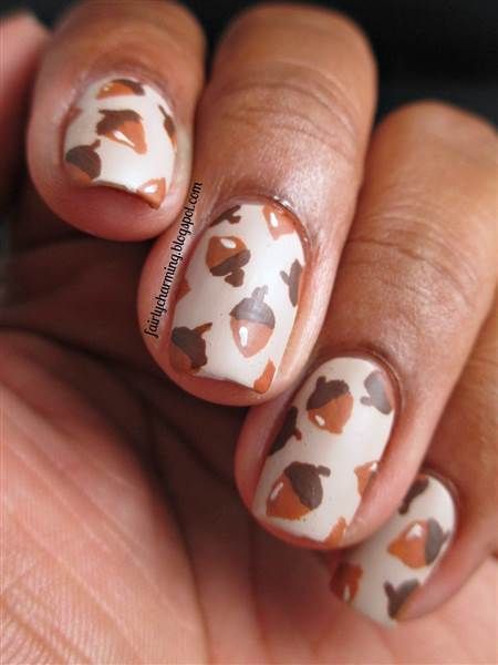 Acorn Nails nails nail fall nail art nail ideas autumn nails fall nails acorn nails Fall Thanksgiving Nails, Manicure Tutorials, Thanksgiving Nail Designs, Thanksgiving Nail Art, Thanksgiving Nail, Nagellack Trends, Fall Manicure, Fall Nail Art Designs, Seasonal Nails