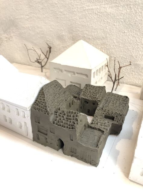 Architecture Clay Model #architecture #architecturemodel #clay #clayart #art #artistic Clay Architecture Model Ideas, Architecture Clay Model, Clay Model Architecture, Clay Architecture Model, Scale Model Architecture, Architecture Tools, Conceptual Model, Clay Models, Conceptual Model Architecture