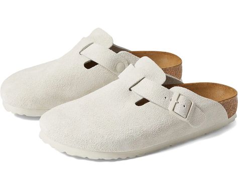 Birkenstock Boston Soft Footbed, Boston Soft Footbed, Neutral Heels, Mule Shoes, Suede Clogs, Birkenstock Women, Elegante Casual, Birkenstock Sandals, Birkenstock Boston