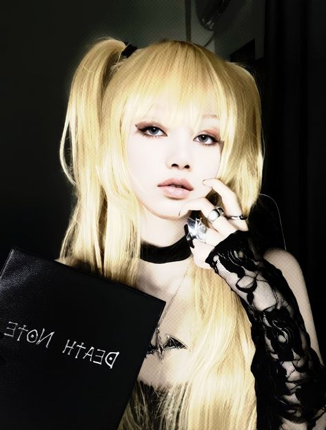 — IG • LALALALISA_M /// ©/ Lisashix ) #LISA #LALISA #LALISAMANOBAL #BLACKPINK #MONEY #EDIT #ANIME #COSPLAY #MISAAMANE #DEATHNOTE Misa Amane Cosplay, L Cosplay, Cosplay Ideas Women, Anime Cosplay Ideas, Anime Makeup, Cosplay Characters, Fantasias Halloween, Cosplay Makeup, Best Cosplay