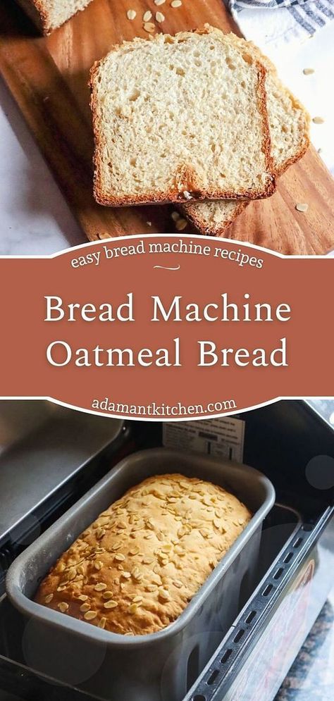 Embrace the flavors of oat sandwich bread with maple syrup using our specialized bread machine oatmeal vbread guide. Perfect for those who enjoy easy bread machine recipes, you're guaranteed a hearty sandwich bread with just the right amount of sweetness. Whether you're craving a slice of toast for breakfast or a side to your soup at dinner, this bread is a delightful choice. Find more easy bread recipes, healthy baking recipes, and easy bread machine recipes at adamantkitchen.com. Oat Bread Bread Machine, Honey Oat Bread Recipe Bread Machine, Bread Machine Nut Bread, Oatmeal Molasses Bread Machine Recipes, Hearty Bread Machine Recipes, Instant Yeast Bread Machine Recipe, Oat Bread Recipe For Bread Machine, Clean Bread Machine Recipes, Bread Maker Oatmeal Bread