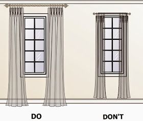 How to Hang Curtains to make the window look bigger Blinds Design, Trendy Living Rooms, Curtains Living, Custom Drapes, Small Room Design, Window Room, Bedroom Windows, Living Room Windows, Trendy Bedroom