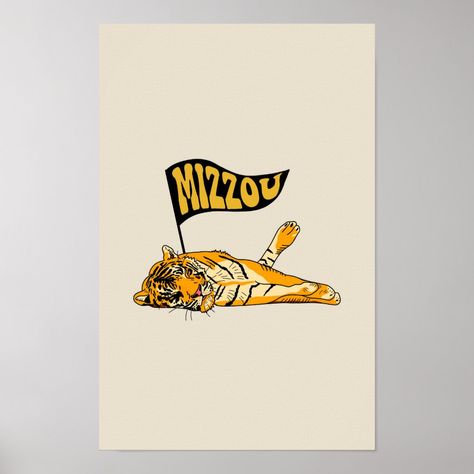 Mizzou Wall Art, Mizzou Prints, Mizzou Outfits, Mizzou Aesthetic, Mizzou Dorm, Blackboard Ideas, Silly Drawings, Color House, Vintage Shirt Design