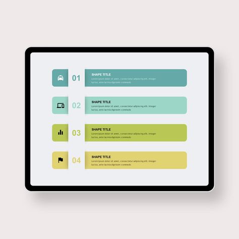 Round Bar List PowerPoint Templates List Powerpoint Design, Graphic Design List Layout, Powerpoint List Design, List Presentation Design, List Graphic Design Layout, List Design Layout, Powerpoint Design Inspiration, List Graphic Design, Bar List