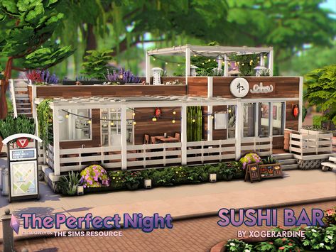 Sims 4 Restaurant Layout, Ts4 Restaurant, Sims 4 Lots Community, Sims 4 Cafe, Sims 4 Loft, Artsy Bedroom, Sims 4 Restaurant, Lotes The Sims 4, The Sims 4 Lots