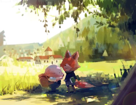 ArtStation - Tonko house fanart , Lee sohee Tonko House Concept Art, Lighting Concept Art, Concept Art House, Concept Art Disney, House Concept Art, Animation Concept Art, Tonko House, Lee Sohee, Disney Character Drawings