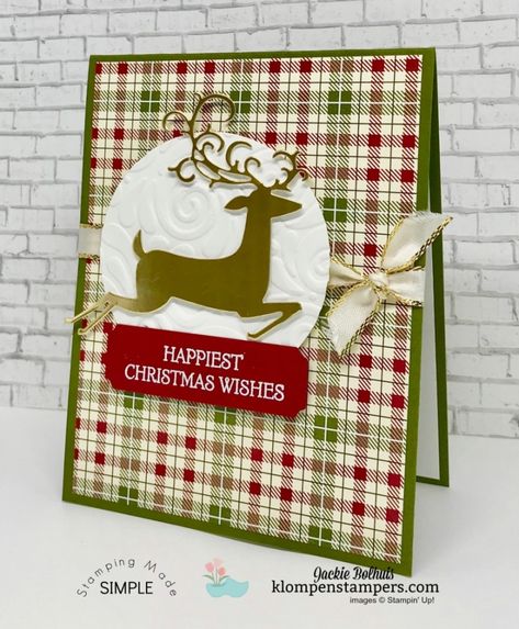 Deer Christmas Cards, Deer Cards, Happy Christmas Wishes, Christmas Cards 2018, Cute Christmas Cards, Reindeer Card, Stamped Christmas Cards, Simple Christmas Cards, Homemade Christmas Cards