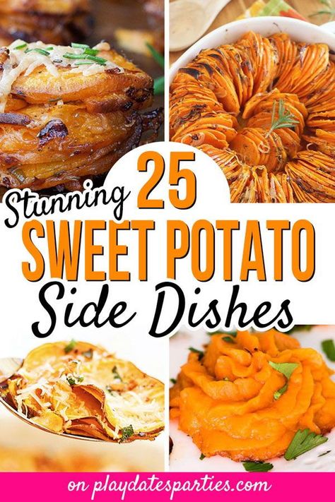 Sweet Potato Recipes Make Ahead, Make Ahead Sweet Potato Recipes, Make Ahead Sweet Potatoes, Sweet Potato Side Dishes, Dishes For Thanksgiving Dinner, Potato Dishes Recipes, Sweet Potatoes Healthy, Mashed Sweet Potatoes Healthy, Thanksgiving Sweet Potato Recipes