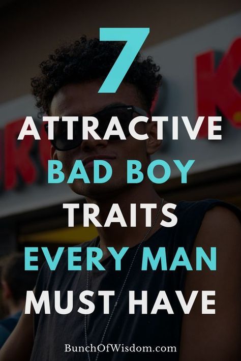 Women love bad boys for their competent and unique qualities that make them stand out from the crowd. Here are seven of these attractive bad boy traits that you learn for a better dating life: #love… Alpha Male Traits, Best Books For Men, Guy Advice, Bad Boy Quotes, Make Him Chase You, Dating Tips For Men, Attract Men, Every Man, Bad Boy