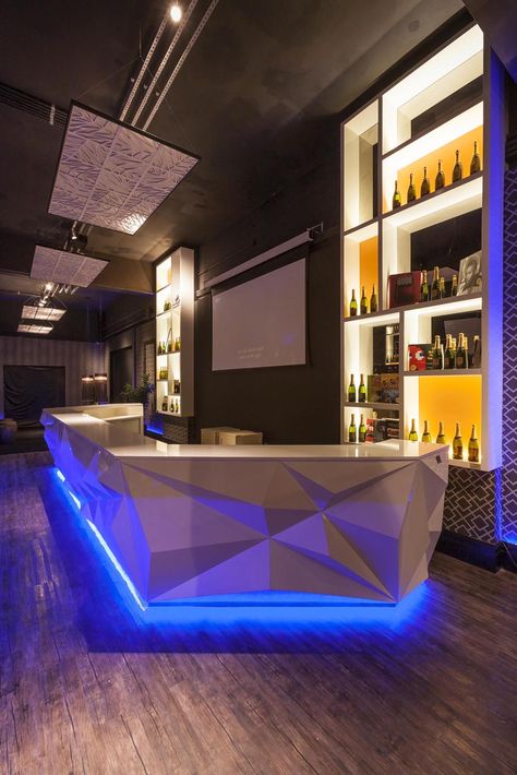 Bar/ Lounge Interior Design Restaurant Counter Design, Restaurant Counter, Bar Counter Design, Café Design, Lounge Interiors, Nightclub Design, Bar Interior Design, Home Bar Designs, Counter Design