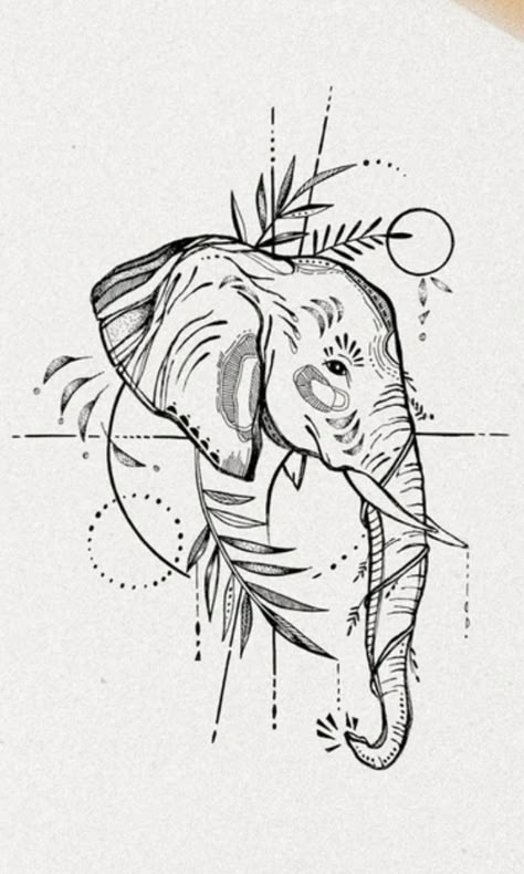 Elephant Tattoos Spiritual, Elephant Side Profile Tattoo, Elephant Profile Tattoo, Elephant Thailand Tattoo, Elephant Tattoo Design For Women Arm, Cartoon Elephant Tattoo, Elephant Back Tattoo Women, Elephant Fine Line Tattoo, Elephant Tattoos Black Women