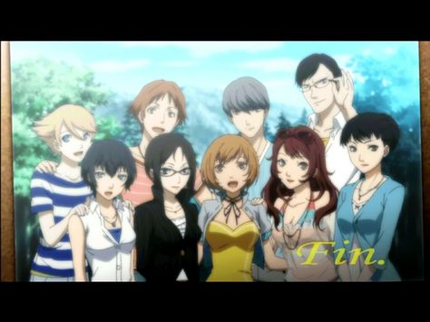 Persona 4 Golden Ending picture Persona 4 Manga, Persona 4 Golden, Yosuke Hanamura, Yu Narukami, Persona Q, Shin Megami Tensei Persona, Ski Girl, Shin Megami Tensei, Summer Vacation Outfits