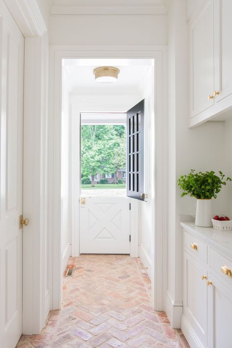 Entries, Mudrooms & Laundry Rooms — Kate Figler Interiors Mudroom Laundry Room, Entry Stairs, Dutch Door, Laundry Mud Room, Southern Living, Bathroom Remodel Master, Laundry Room, Traditional House, Home Renovation